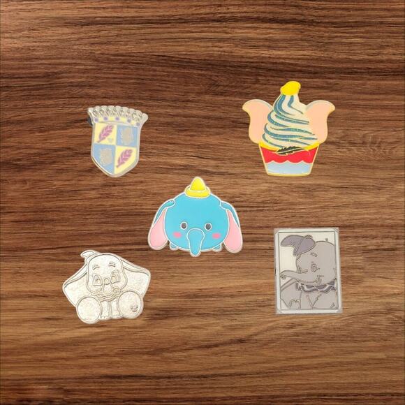 5 Dumbo Disney Parks Trading Pins, Plus 2 Bonus Pins - Picture 1 of 2